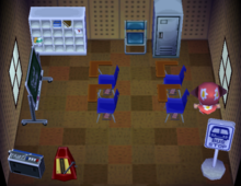 Ozzie's house interior in Animal Crossing