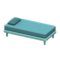 Simple Bed (Blue - Light Blue) NH Icon.png