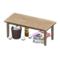 Sloppy Table (Ash Brown - Weekly News) NH Icon.png