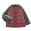 Checkered Sweater Vest (Berry Red) NH Icon.png