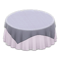 Large Covered Round Table (Gray - Plain White) NH Icon.png