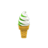 matcha-vanilla soft serve