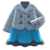 Peacoat-and-Skirt Combo (Blue) NH Icon.png