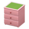 Simple Small Dresser (Pink - Green) NH Icon.png