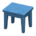 Wooden Mini Table's Blue variant