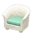 Rattan Armchair's White variant