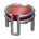 Sleek side table's Red variant