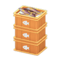 Stacked Fish Containers (Orange - Fish) NH Icon.png