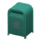 Steel Trash Can (Green - Newspapers & Magazines) NH Icon.png