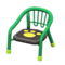 Baby Chair (Green - Paw Print) NH Icon.png