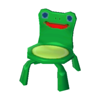 Froggy chair New Leaf Animal Crossing Wiki Nookipedia