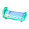 Polka-Dot Bed (Emerald - Soda Blue) NL Model.png