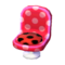 Polka-Dot Chair (Peach Pink - Pop Black) NL Model.png