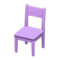 Simple Chair (Purple - Purple) NH Icon.png