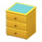 Simple Small Dresser (Yellow - Light Blue) NH Icon.png