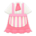 Café-uniform dress's Pink variant