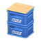 Stacked Bottle Crates (Blue - White Logo) NH Icon.png