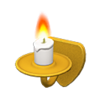 wall-mounted candle