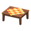 Wooden Table (Dark Wood - Orange)