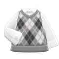 Argyle Vest (Gray) NH Icon.png