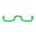 Bottom-rimmed glasses's Green variant
