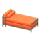 Cool Bed (Silver - Orange) NH Icon.png
