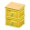 Stacked Bottle Crates (Yellow - Pear) NH Icon.png