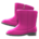 Velour boots's Ruby red variant
