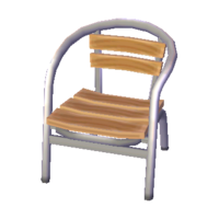Metal-and-wood chair