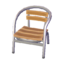 Metal-and-wood chair