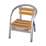 Metal-and-wood chair