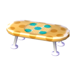 Polka-Dot Low Table (Caramel Beige - Melon Float) NL Model.png