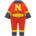 Superhero uniform's Red variant