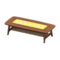 Nordic Low Table (Dark Wood - Little Flowers) NH Icon.png