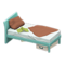 Sloppy Bed (Light Blue - Brown) NH Icon.png