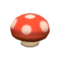 Mush Low Stool (Red Mushroom) NH Icon.png