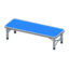 Outdoor Bench (White - Blue)