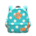 Polka-dot backpack's Light blue variant
