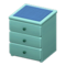 Simple Small Dresser (Blue - Blue) NH Icon.png