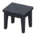 Wooden mini table's Black variant