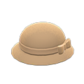 Bowler Hat with Ribbon (Beige) NH Storage Icon.png