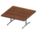 Large café table's Dark brown variant
