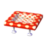 polka-dot table