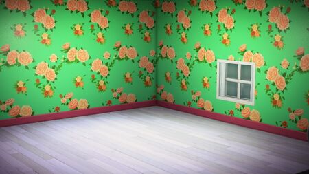 Retro Flower-Print Wall (New Horizons) - Animal Crossing Wiki - Nookipedia
