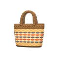 Striped Basket Bag (Brown) NH Icon.png