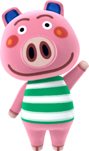 Artwork of Curly the Pig