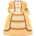 Fashionable royal dress's Yellow variant