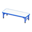 Outdoor Bench (Blue - White)