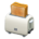 Pop-up toaster's White variant