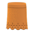 Cut-Pleather Skirt (Brown) NH Storage Icon.png